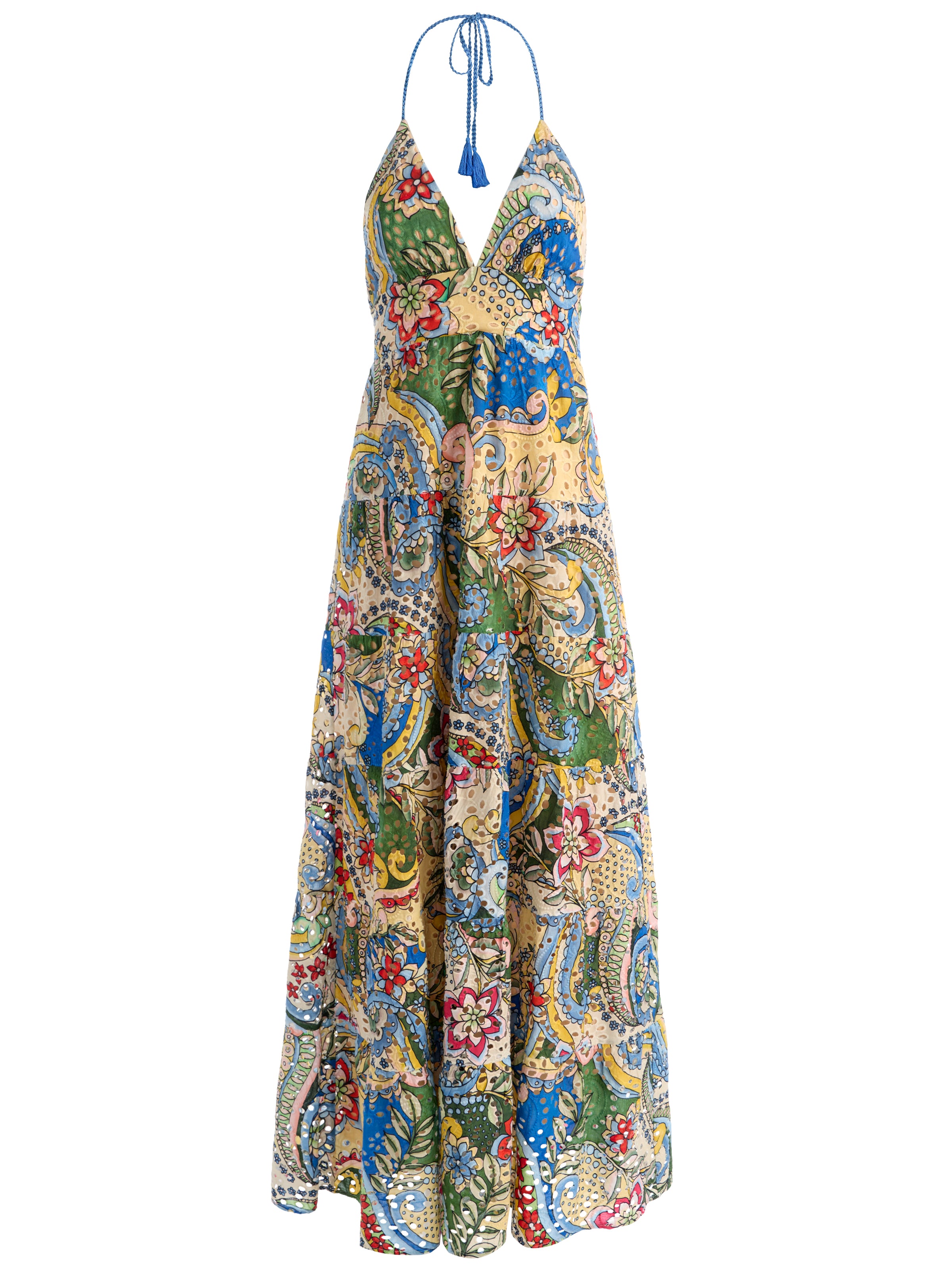 KAROLINA TIERED MAXI DRESS-ALICE + OLIVIA