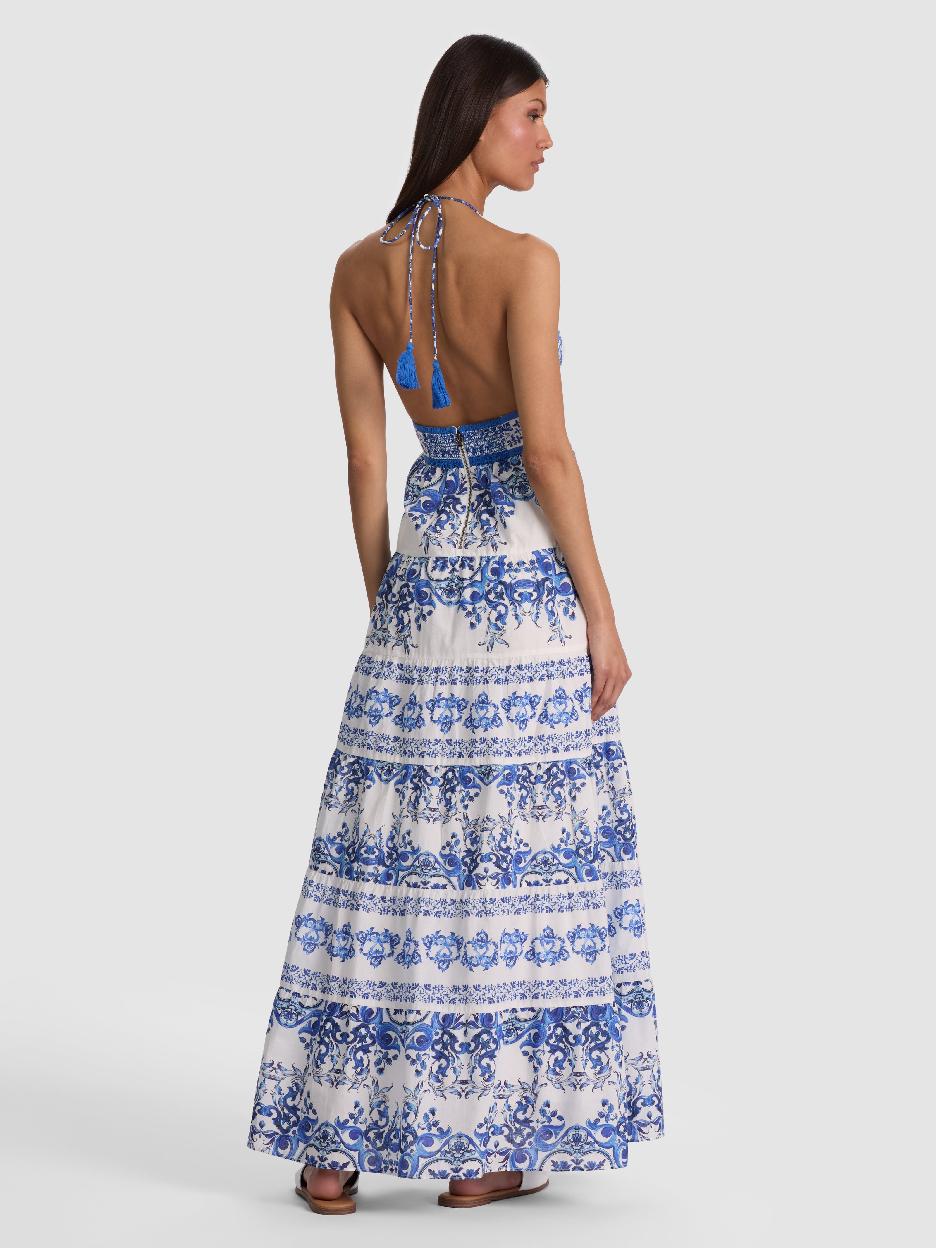 KAROLINA TIERED MAXI DRESS-SOLSTICE-ALICE + OLIVIA