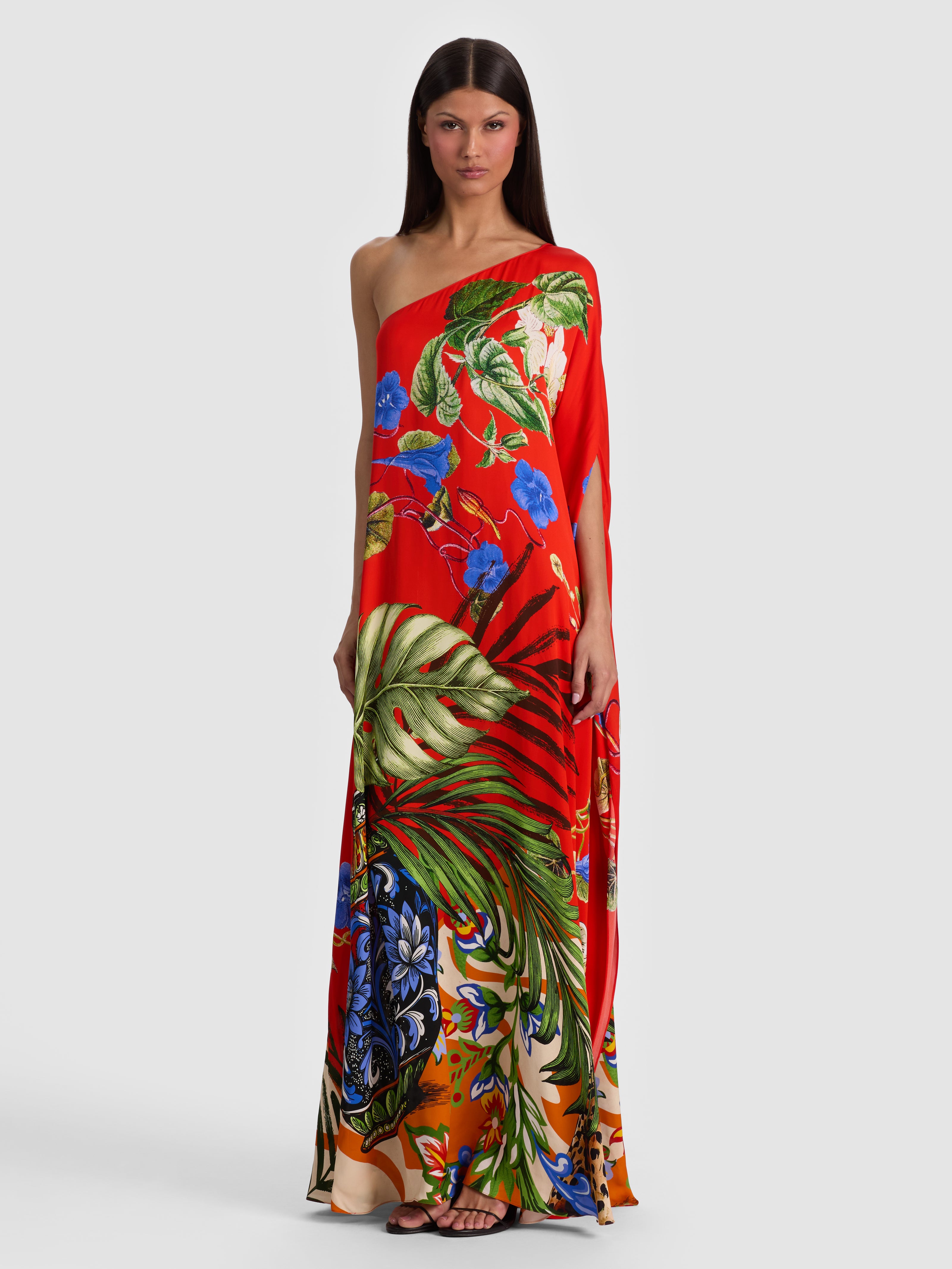LINN ONE SHOULDER MAXI DRESS-ALICE + OLIVIA