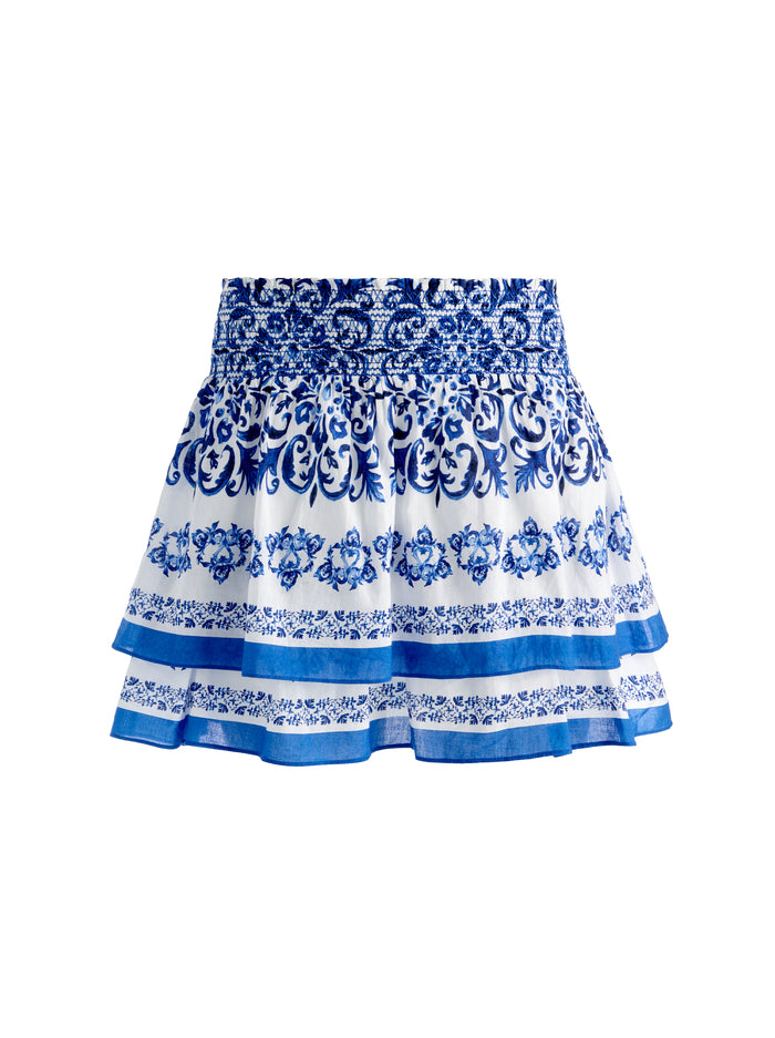 BETHIE RUFFLE MINI SKORT-SOLSTICE-ALICE + OLIVIA