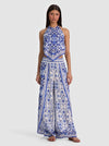 FRENCHIE HANDKERCHIEF HALTER TOP-ALICE + OLIVIA