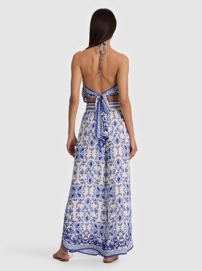 FRENCHIE HANDKERCHIEF HALTER TOP-ALICE + OLIVIA