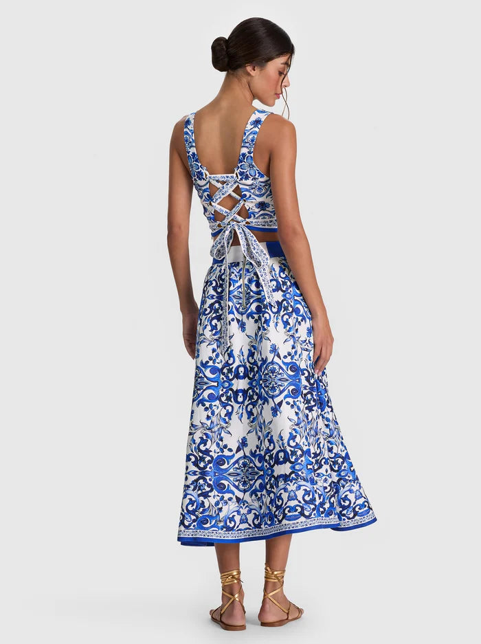 EARLA HW FLARE MIDI SKIRT-ALICE + OLIVIA