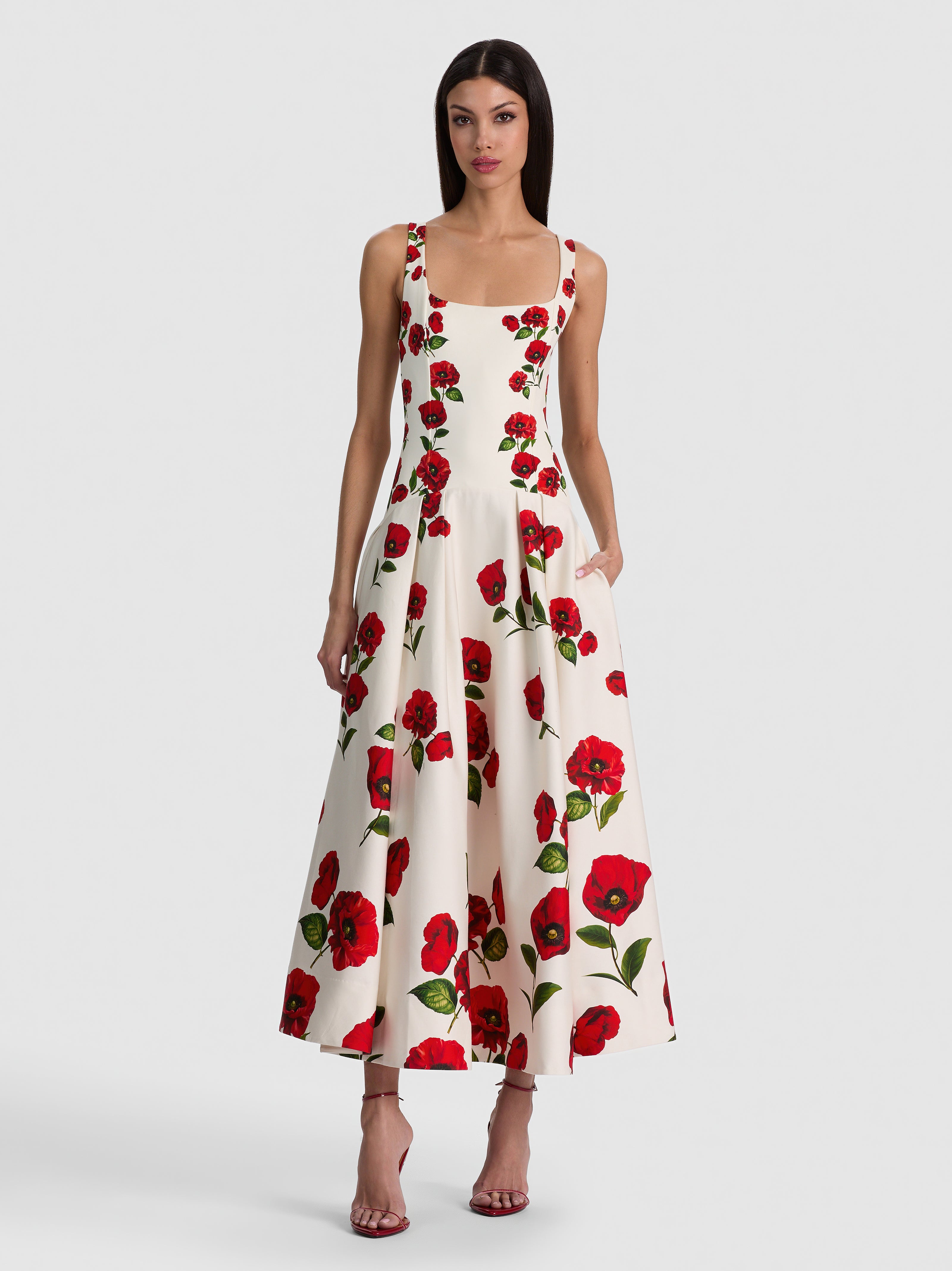 ADLEY DROP WAIST DRESS-ALICE + OLIVIA