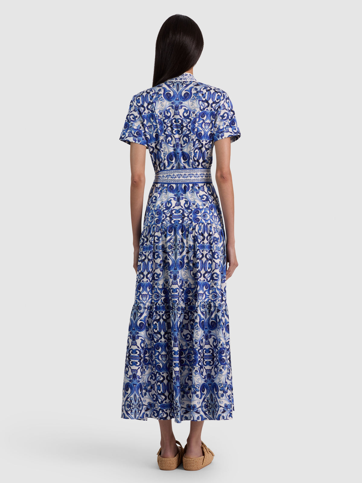 LUCY ROLL SLV MIDI SHIRT DRESS-ALICE + OLIVIA