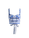 MIRIAM SWEETHEART CROPPED TOP-ALICE + OLIVIA