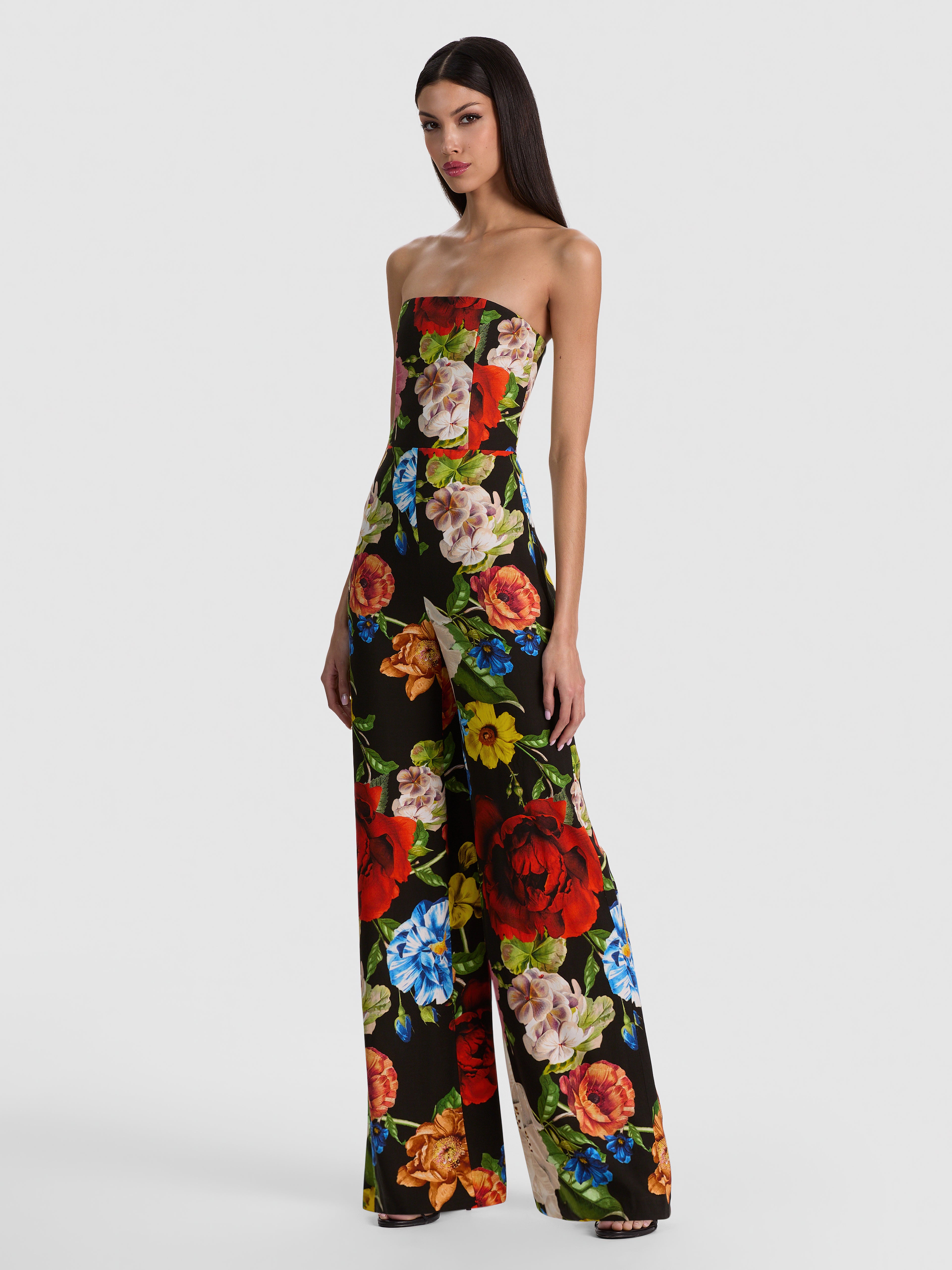 BERNA STRAPLESS WIDE LEG JUMPSUIT