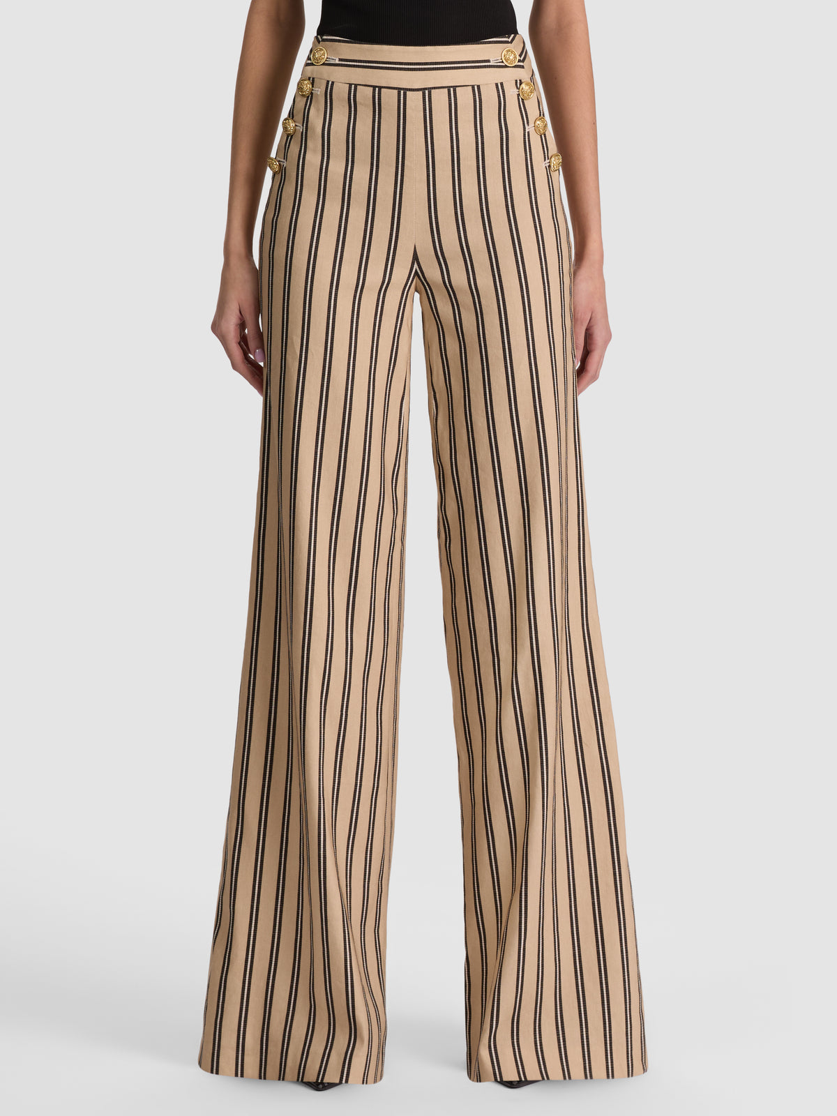 NARIN HR ULTRA WIDE LEG PANT - BEACH DAY STRIPE SM