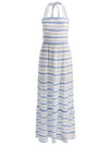 SAIGE HALTER MAXI DRESS-OFF WHITE/BLUE IRIS-ALICE + OLIVIA