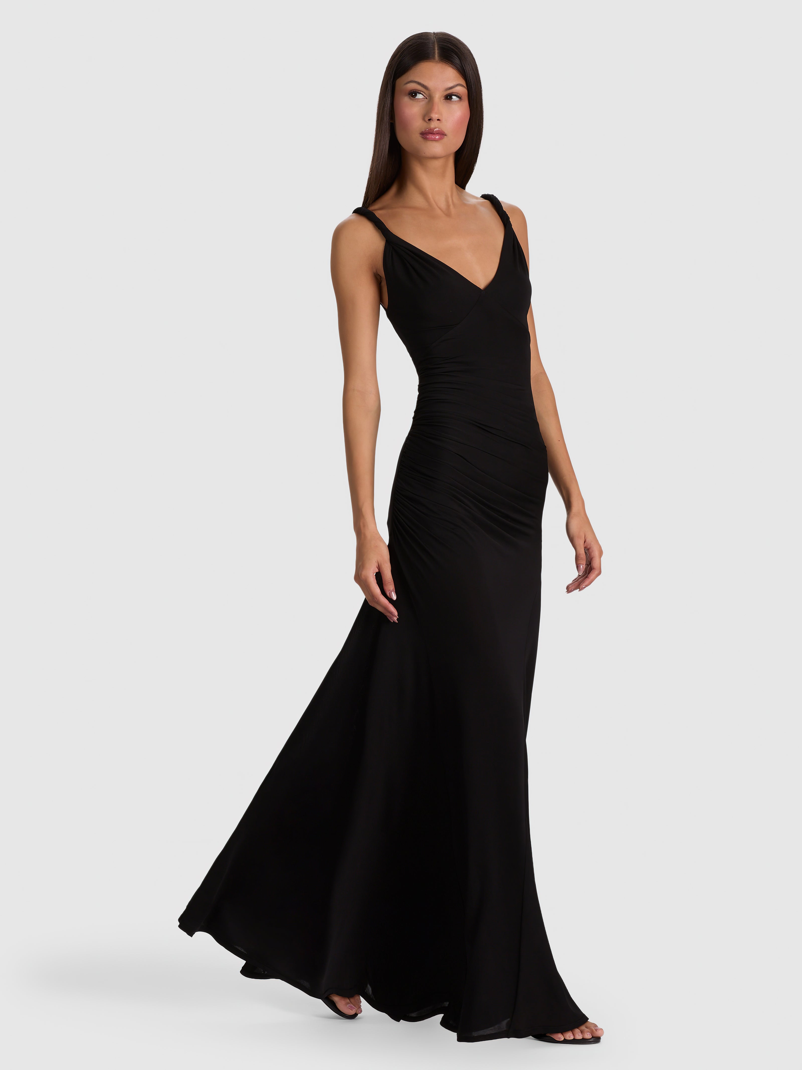 BIANCA TWIST STRAP MAXI DRESS-ALICE + OLIVIA