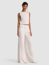 JOHNNIE SIDE TIE TANK-ALICE + OLIVIA