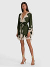 DREA CUTAWAY LACE ROBE-ALICE + OLIVIA