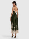 JULIETTA CUTAWAY LACE TRIM SLIP DRESS-ALICE + OLIVIA