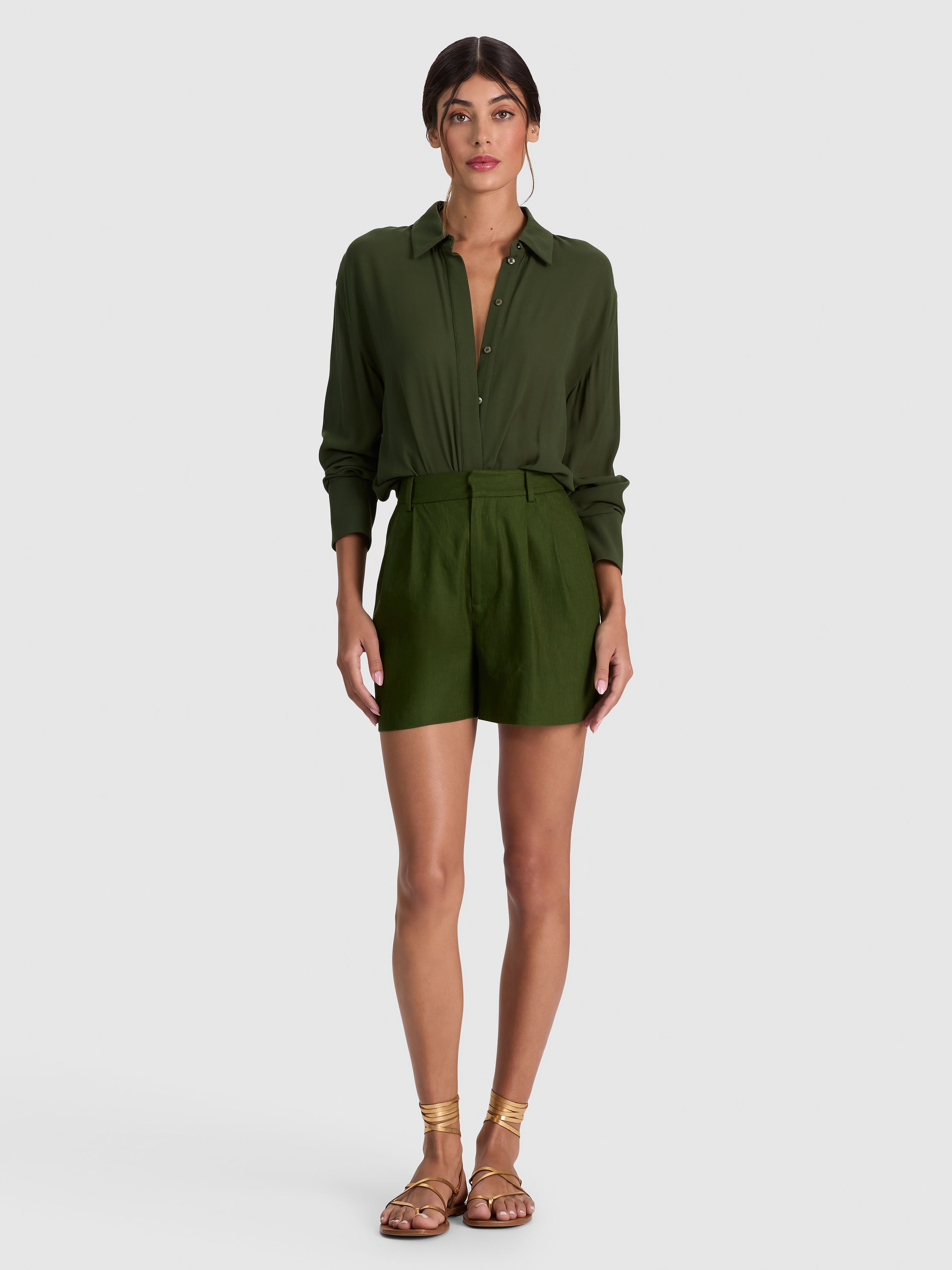 CONRY PLEATED SHORT-ALICE + OLIVIA