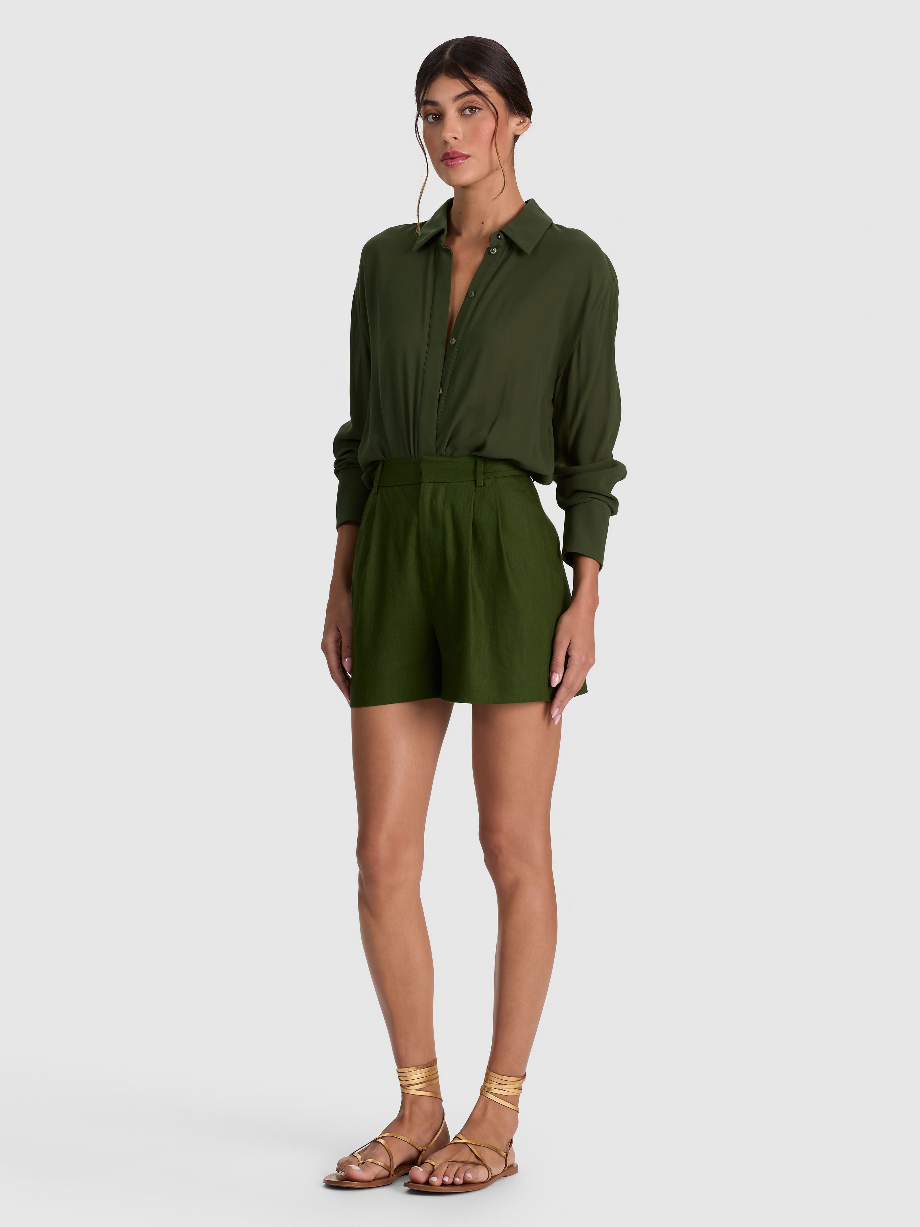 CONRY PLEATED SHORT-ALICE + OLIVIA