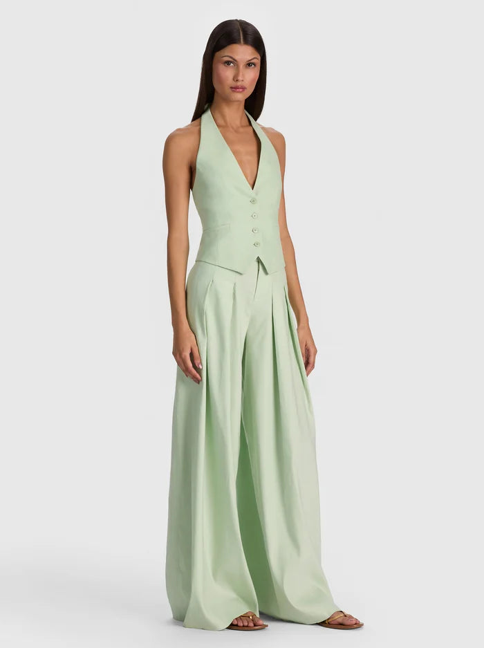 ERICA COLLARLESS DEEP V NECK VEST-ALICE + OLIVIA