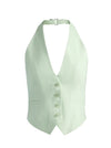 ERICA COLLARLESS DEEP V NECK VEST-ALICE + OLIVIA