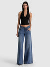 PEARL POINTELLE TIE BACK HALTER-Black-ALICE + OLIVIA