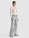 RUTHY APPLIQUE CARDIGAN-SOFT WHITE/MULTI-ALICE + OLIVIA