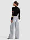 RUTHY APPLIQUE CARDIGAN-BLACK MULTI-ALICE + OLIVIA