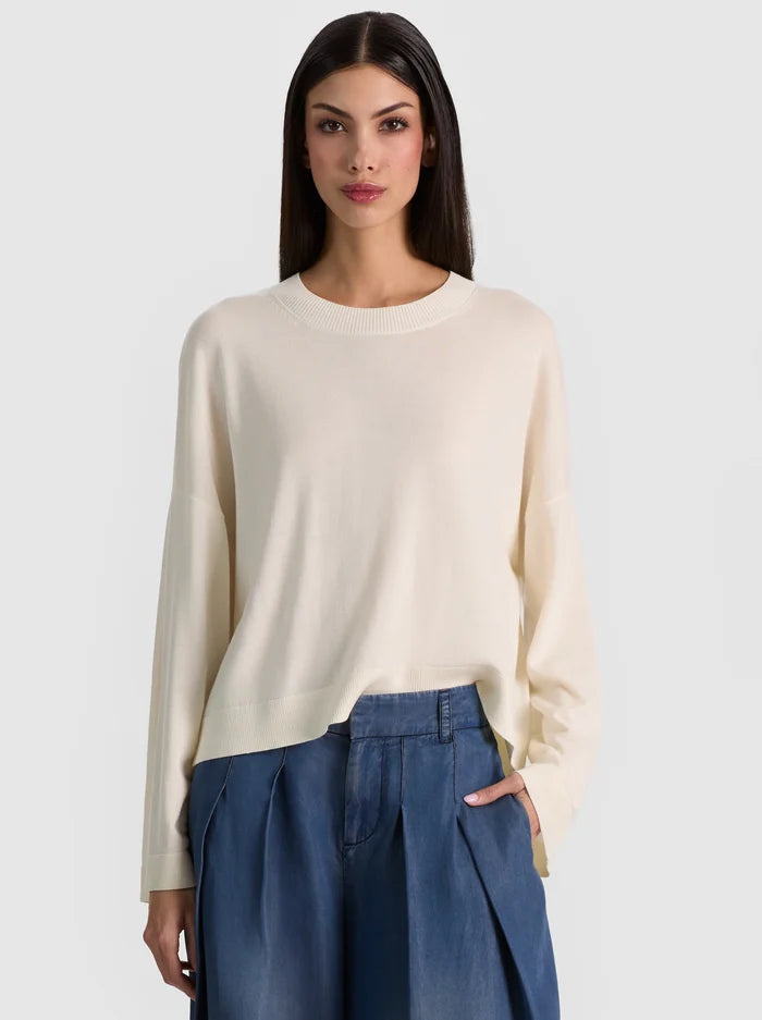 MARGIE WOOL PULLOVER-SOFT WHITE-ALICE + OLIVIA