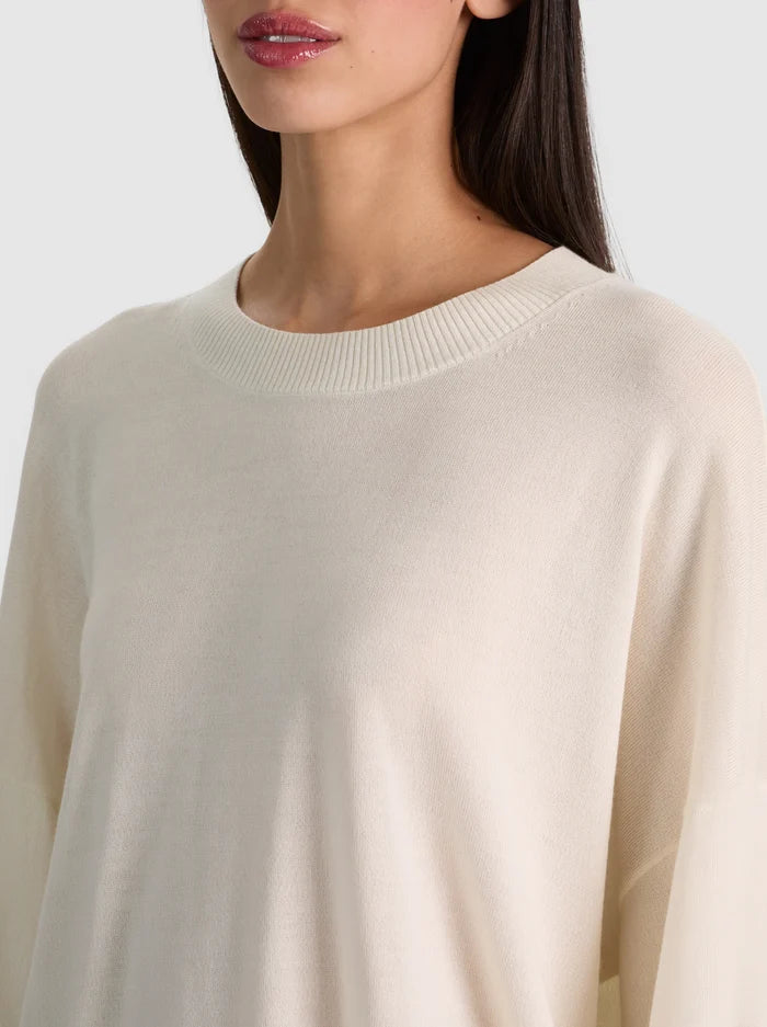 MARGIE WOOL PULLOVER-SOFT WHITE-ALICE + OLIVIA