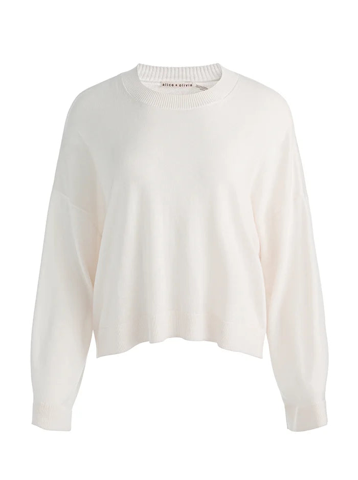 MARGIE WOOL PULLOVER-SOFT WHITE-ALICE + OLIVIA