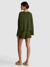 MARGIE BOXY PULLOVER-DARK FERN-ALICE + OLIVIA