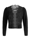 CONSTANCE LACE TRIM CARDIGAN-B135-ALICE + OLIVIA