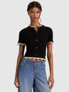 CIARA LACE TRIM CARDIGAN-ALICE + OLIVIA