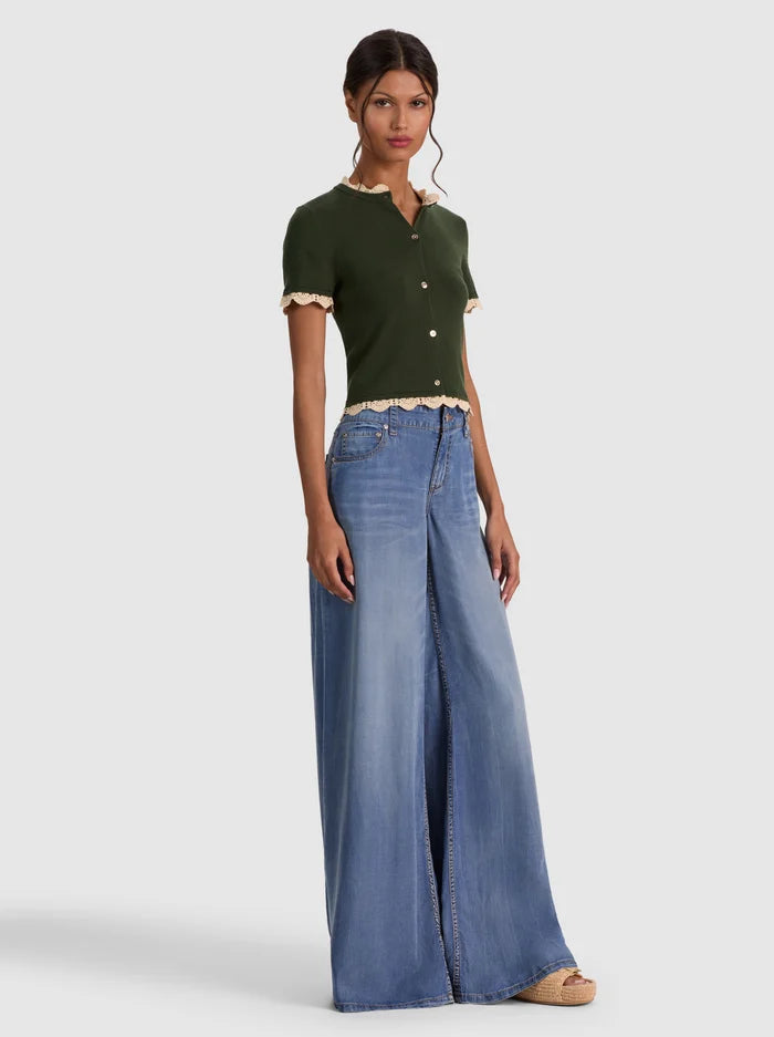 CIARA SS CARDIGAN W TRIM-ALICE + OLIVIA