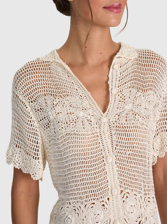 RANDALL CROCHET CARDIGAN-ALICE + OLIVIA