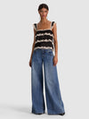 SYLVIE TIERED LACE CROP TOP-Black-ALICE + OLIVIA