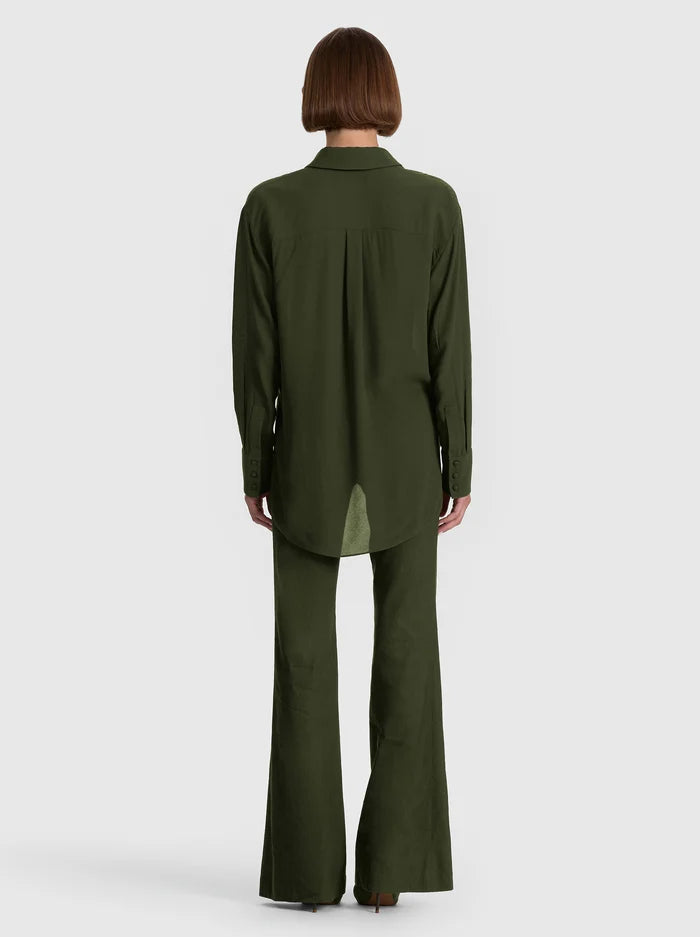 DIMITRA OVSZ HI LO BTN DWN SHIRT-ALICE + OLIVIA