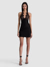 VIOLA LACE HALTER MINI DRESS-ALICE + OLIVIA