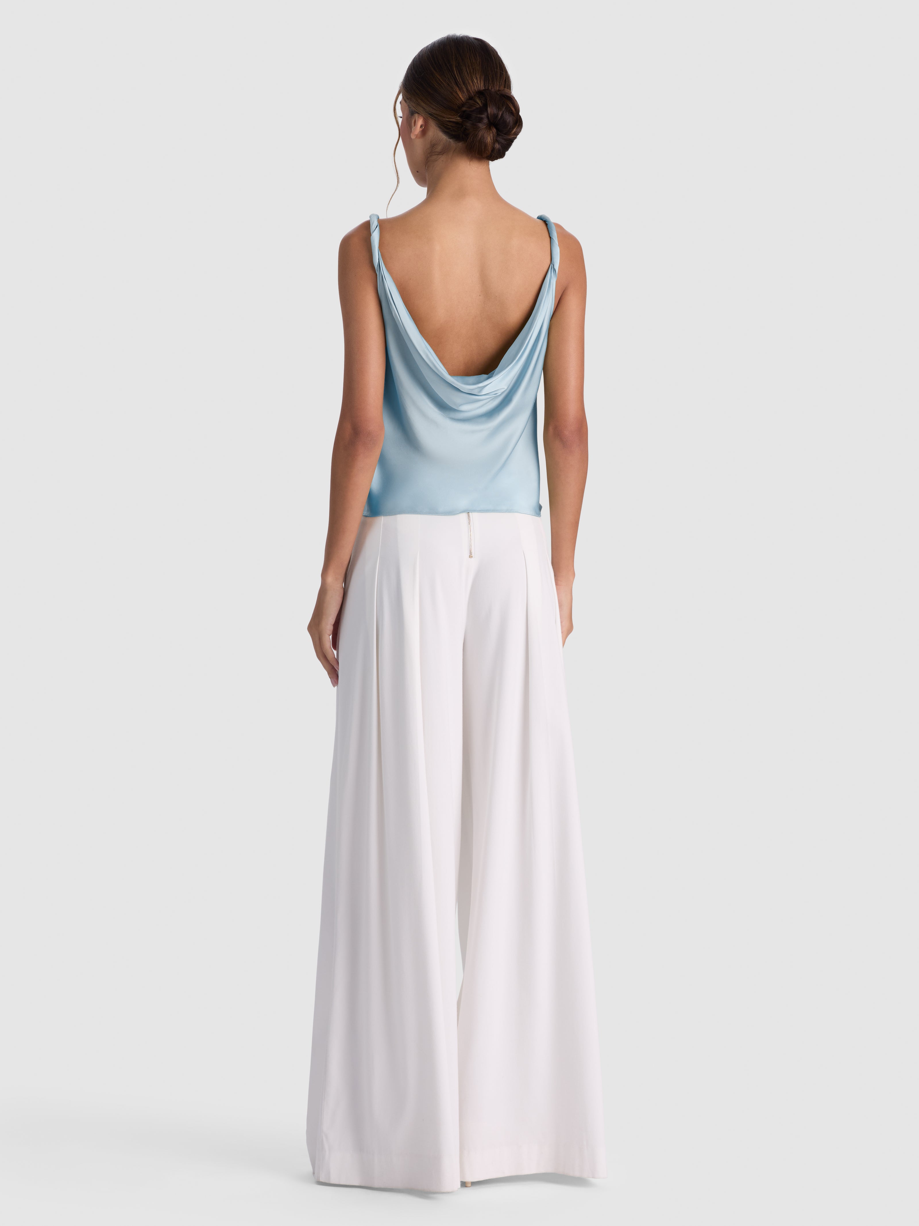 MONIQUE TWIST STRAP COWL NK TANK-ALICE + OLIVIA