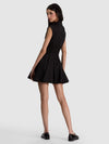 KIM PANELED CORSET FLARED MINI SHIRT DRESS-ALICE + OLIVIA