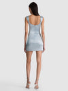 RENEE SOFT V NK FITTED MINI DRESS-ALICE + OLIVIA