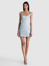 RENEE SOFT V NK FITTED MINI DRESS-ALICE + OLIVIA