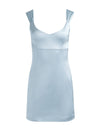 RENEE SOFT V NK FITTED MINI DRESS-ALICE + OLIVIA