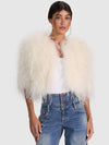 KIDMAN FEATHERED JACKET-ALICE + OLIVIA
