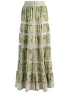 ADIRA EMBROIDERED MAXI SKIRT-GREEN LILY/OATMEAL-ALICE + OLIVIA
