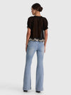 ODETTE EMBR PUFF SLV PINTUCK BLOUSE-ALICE + OLIVIA