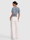 KATHRYN LACE TRIM BLOUSE-ALICE + OLIVIA