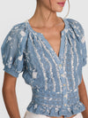 KATHRYN LACE TRIM BLOUSE-ALICE + OLIVIA