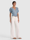KATHRYN LACE TRIM BLOUSE-ALICE + OLIVIA