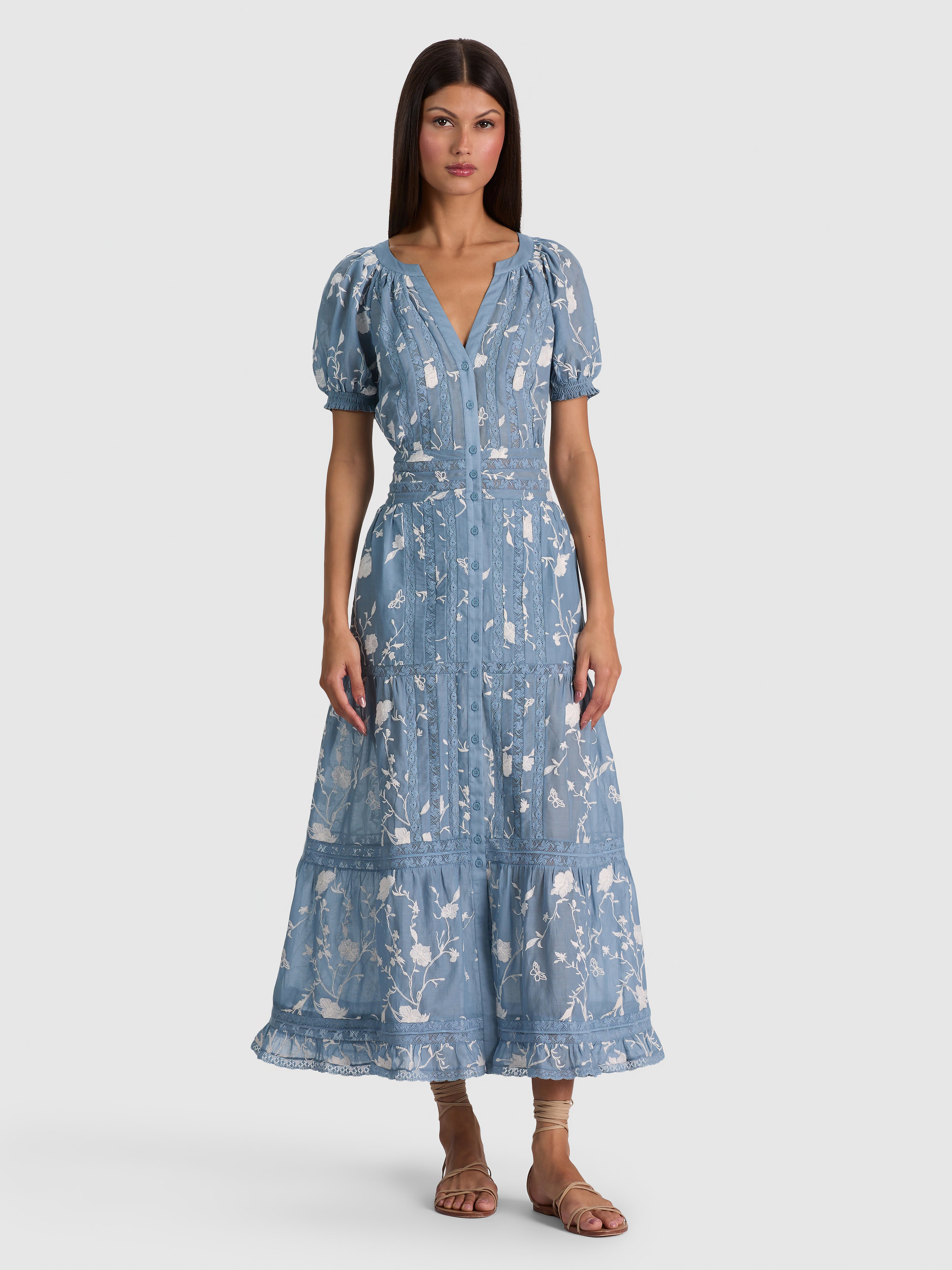 KATHRYN MIDI SHIRT DRESS-ALICE + OLIVIA