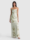 MONTANA EMBELLISHED MAXI SLIP DRESS-GREEN LILY-ALICE + OLIVIA