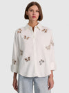 FINELY EMBELL BTDWN W CUTOUTS-ALICE + OLIVIA