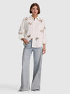 FINELY EMBELL BTDWN W CUTOUTS-ALICE + OLIVIA